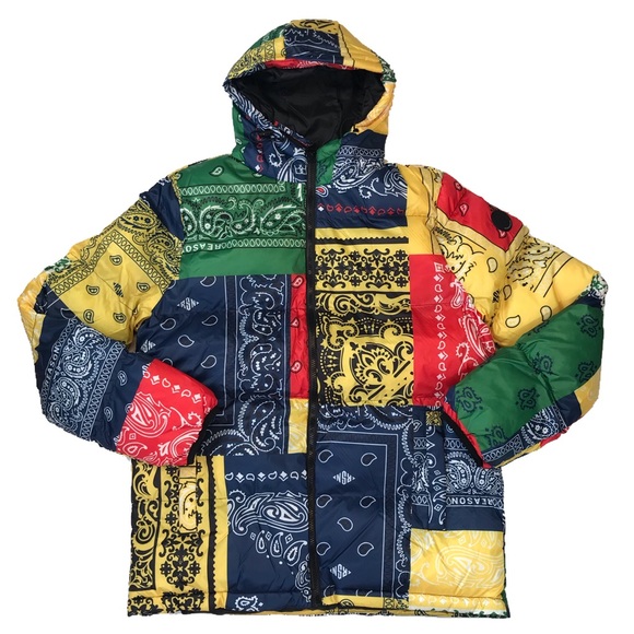 Reason Other - 🚨Last One🚨 Men’s “Colorful Bandana” puff jacket. Size M.